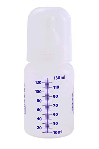 Sterifeed Sterile Baby Bottle with Standard Teat and Cap, Disposable, 130ml (4oz), Pack of 10