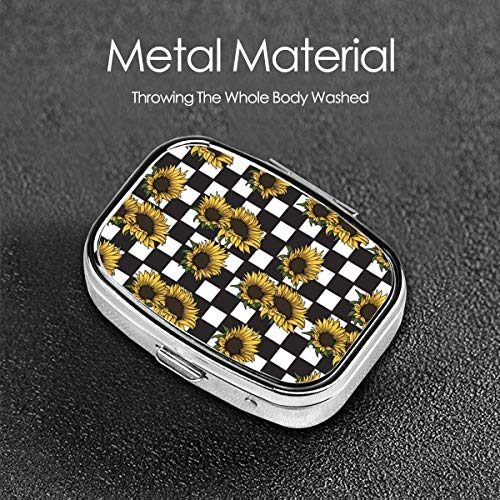 Stewart Tartan Print Caja de pastillas cuadrada plateada de moda personalizada Soporte para tableta de medicina Estuche organizador de billetera para bolsillo o bolso Organizador de vitaminas Caja decorativa