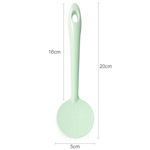 St.Oswalds Cepillo Lavar Platos Fregar Cocina Para Limpieza Verduras Limpiar Escobilla Ecologico Estropajos Natural Fibra Lavaplatos Sartenes (Paquete de 3) Verde