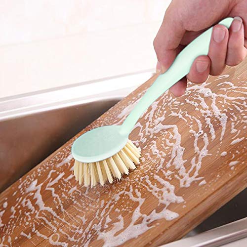St.Oswalds Cepillo Lavar Platos Fregar Cocina Para Limpieza Verduras Limpiar Escobilla Ecologico Estropajos Natural Fibra Lavaplatos Sartenes (Paquete de 3) Verde