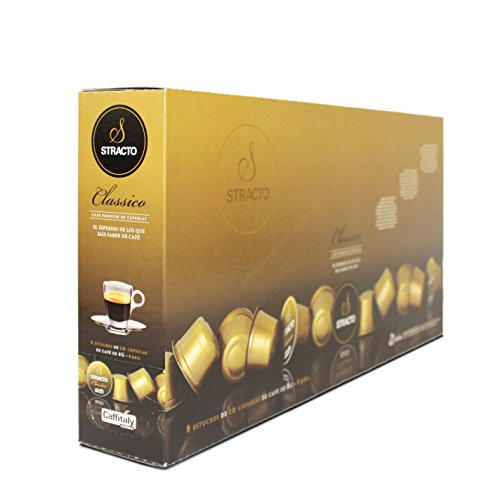 Stracto - Cápsulas de Café - Tray Box Classico - Estuche 80 Unidades