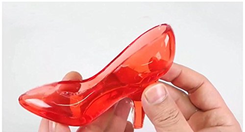 STRIR Tacones de Chocolate Molde, 3D Molde para Chocolate Candy Molde para Zapatos de tacón para Tarta de Boda Decoración DIY, plástico, Transparente