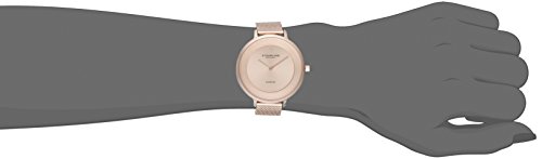 Stuhrling Original Symphony Women's Quartz Watch with Rose Gold Dial Analogue Display and Rose Gold Stainless Steel Bracelet 589. 049999999999