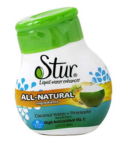 Stur - Agua + piña líquidas del coco del reforzador del agua - 1.28 la Florida. onza.