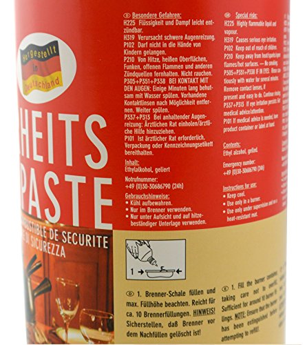 STYX Ambiente Seguridad Combustión Pasta de Gel Combustible Triple Pack 3 x 1000 ML. Fabricado auschließlich Materias Primas Renovables y Bio Alcohol. Fabricado en Alemania.