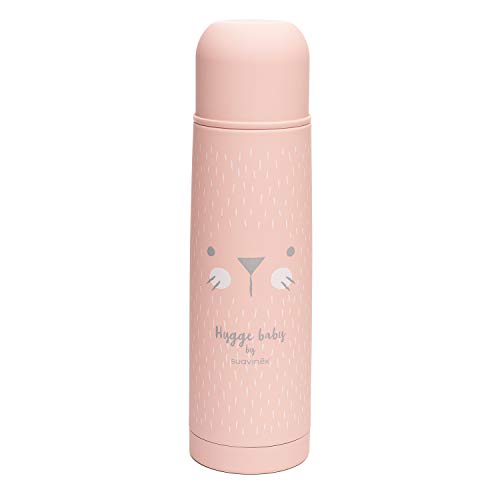 Suavinex - Termo Líquidos Para Bebé. Acero Inoxidable. Cierre Hermético. Bebidas Calientes y Frías, 500ML Color Rosa
