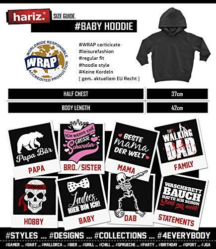 Sudadera con capucha para bebé de Hariz, con texto en inglés "Avocado" Algodón de azúcar rosa. 12-24 meses