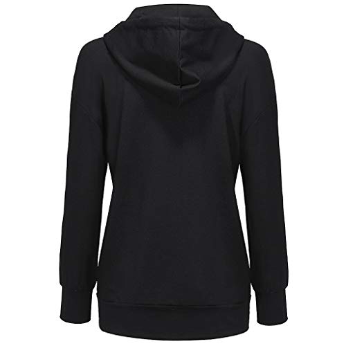 Sudadera con Capucha para Mujer Patchwork Invierno Cálido Lana Bolsillos con Cremallera Ropa de algodón Liquidación Venta Letras de Las Mujeres Imprimir Patchwork Sudadera con Capucha