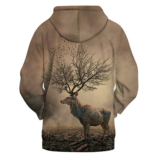 Sudaderas con Capucha de Cerveza Sudaderas con Capucha de Animales Hombres Mujeres Sudaderas con Capucha 3D Pullover Chándales Casuales Abrigo de Moda Streetwear LMS212 3XL