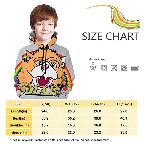 Sudaderas con capucha para niños y adolescentes de manga larga con capucha Sudor chaqueta cómodo niño y niña sudadera Smarf demasiados cocineros