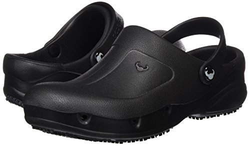 Suecos Thor, Zuecos de Trabajo Unisex Adulto, Negro (Black), 44 EU