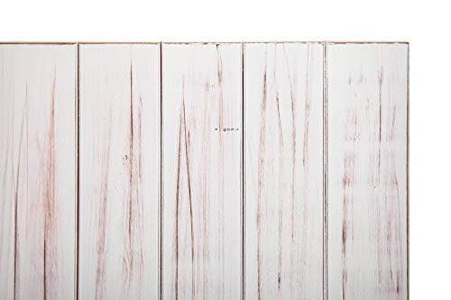 SUENOSZZZ-ESPECIALISTAS DEL DESCANSO Cabecero de Cama de Madera ANETO Color Blanco Vintage para Pared. Cabecero de Tablas Verticales. Estilo Vintage, para Camas de 135