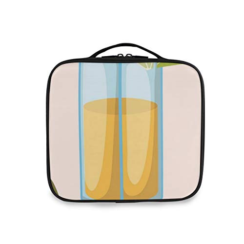 SUGARHE Imagen de Vaso de chupito con Letras Viva México y Ramas Bastante Florales artístico,Neceser Maquillaje,Bolsa Cosméticos Organizador Brochas Maquillaje Estuches Portátil