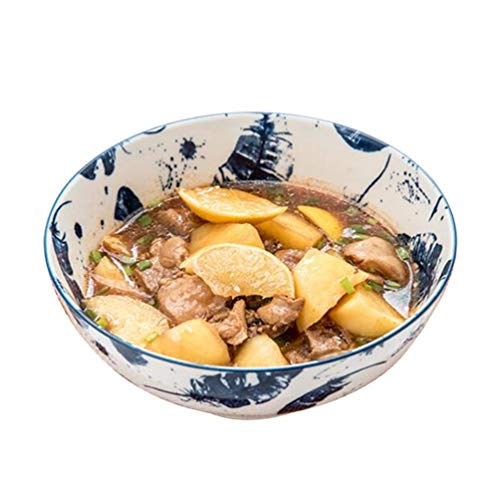 Suministros de restaurante Tazón de fuente japonés Tazón de fuente de la ensalada del cuenco de arroz de cerámica del tazón de fuente de los tallarines del tazón de fuente de mar del tazón de fuente c