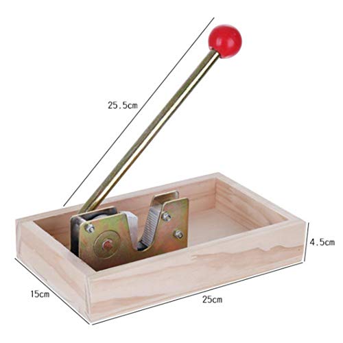 sunflowerany Pinzas de Tuercas manuales para Cascanueces con Base de Madera, nueces abridor de Macadamia de Alta Resistencia, máquina peladora con Mango de Metal Duradero para almendras avellanas