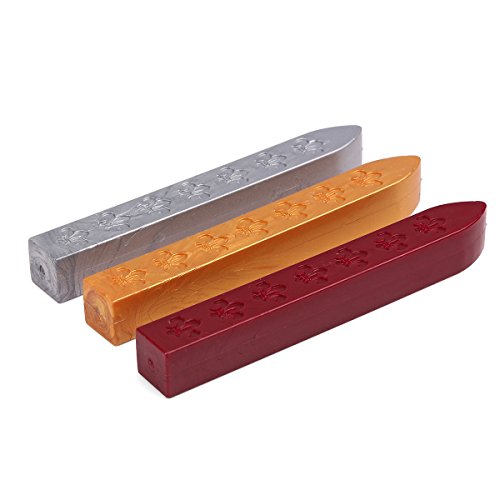 SUNJULY - Juego de sellos de cera, diseño retro, para escuela y escuela, con mango de metal, ideal para bodas, fiestas, Navidad, graduaciones, manualidades