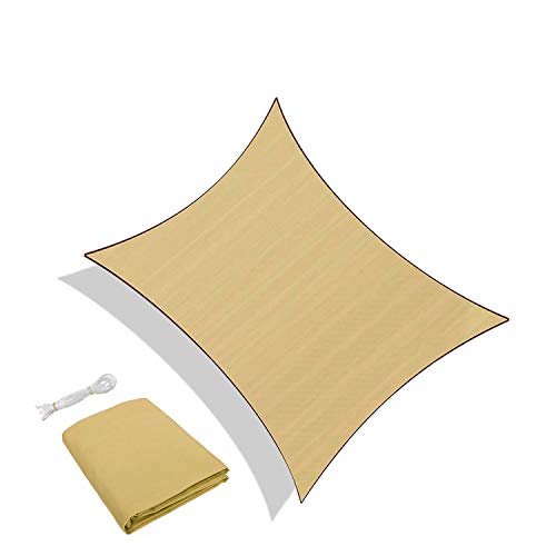 Sunnylaxx Vela de Sombra Rectangular 2 x 3 Metros, toldo Resistente e Impermeable, para Exteriores, jardín, Color Arena