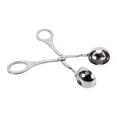 SunshineFace Mini albóndiga, máquina de albóndigas Antiadherente para Hacer melón de Acero Inoxidable, para Hacer Galletas y albóndigas de Acero Inoxidable