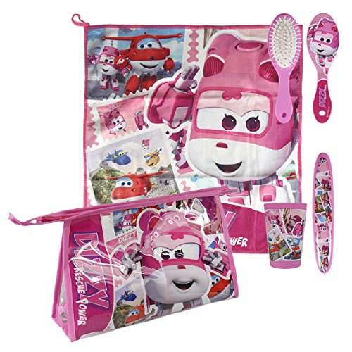 Super Wings-2500000691 Set Neceser higiene Comedor Escuela (Artesanía Cerdá 2500000691)