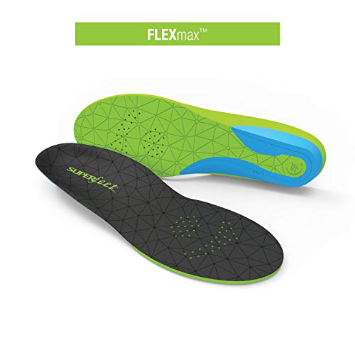 Superfeet FLEXmax Insoles, Plantillas/Cómodas Unisex Adulto, Verde (Emerald), D (EUR 39-41)