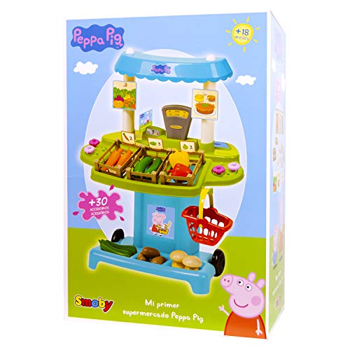 Supermercado de Peppa Pig con 30 accesorios (Smoby 174400)