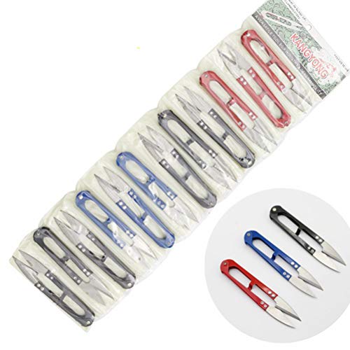 supvox 12 pcs bordado costura Snips Thread Cutter tijeras Nipper thrum Yarn (colores aleatorios)