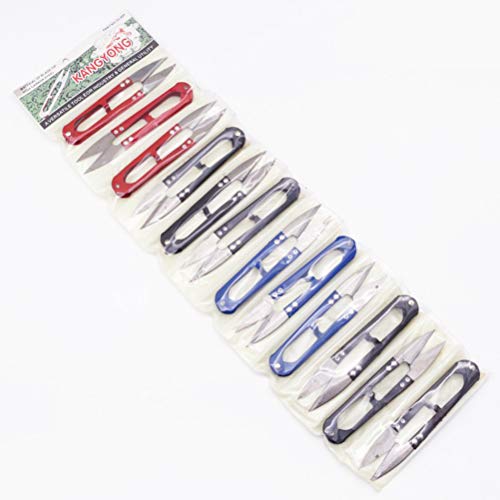 supvox 12 pcs bordado costura Snips Thread Cutter tijeras Nipper thrum Yarn (colores aleatorios)
