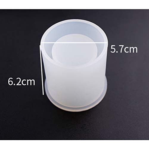 SUPVOX 2pcs moldes de resina de silicona cubo reutilizable y cilindro diy haciendo artesanía