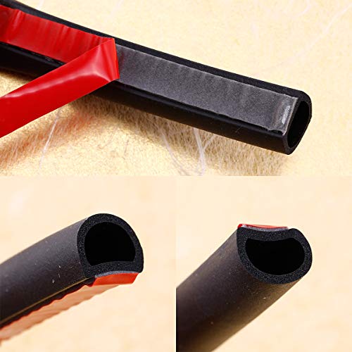 SurePromise - Tira de goma para sellado de coche para puertas tipo D