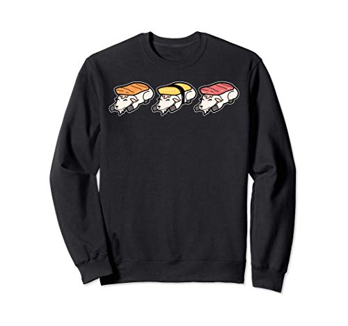Sushi Sashimi Raw Salmon Farming Herd Ganado Cabra Sudadera