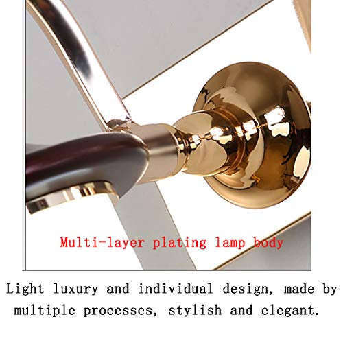 SUWEN Lámpara de Pared para baño,Adecuado para Luces LED Interiores de baño con Espejo, 49CM, Maquillaje de iluminación 9W Blanco frío 6000K, no Regulable