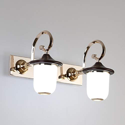 SUWEN Lámpara de Pared para baño,Adecuado para Luces LED Interiores de baño con Espejo, 49CM, Maquillaje de iluminación 9W Blanco frío 6000K, no Regulable