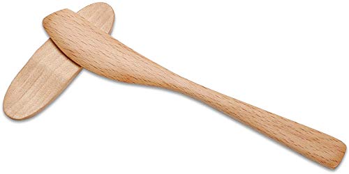 SveBake - Cuchillo para Mantequilla (Madera de Haya, con Soporte para Cuchillos)