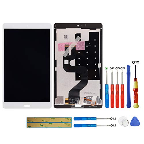 Swark - Pantalla LCD compatible con Huawei MediaPad M3 8.4 BTV-DL09, BTV-W09 (color blanco)
