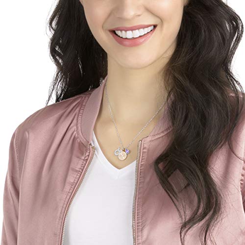 Swarovski Colgante Zodiac, Tauro, Lila, de Mujer, Baño de Rodio