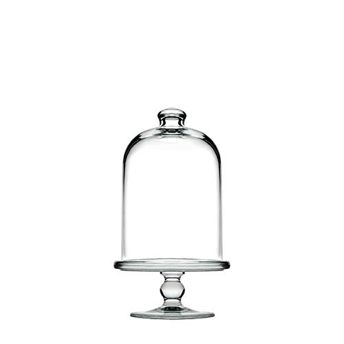SWEET HOME Soporte para Pasteles en Vidrio con Campana de Vidrio cod.AC00411LU cm 23h diam.10 by Varotto & Co.