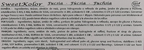 Sweetkolor Pasta de Azúcar Fucsia - 4 Paquetes de 500 gr - Total: 2000 gr