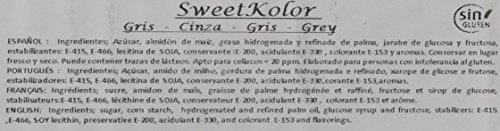 Sweetkolor Pasta de Azúcar Gris - 1000 gr
