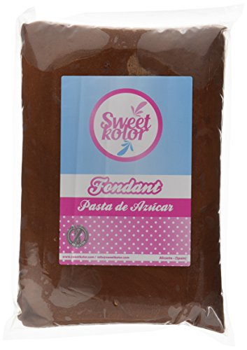 Sweetkolor Pasta de Azúcar Marron - 1000 gr
