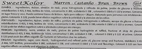 Sweetkolor Pasta de Azúcar Marron - 1000 gr
