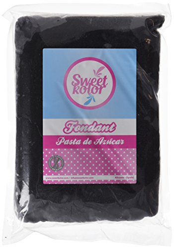 Sweetkolor Pasta de Azúcar Negro - 1000 gr
