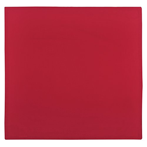 SweetNeedle - Paquete de 12 - Servilletas Grandes de algodón 100% algodón 50 CM x 50 CM (20 IN x 20 IN), Tomate Rojo - Tejido Pesado para Uso Diario con Acabado de Esquinas acanaladas