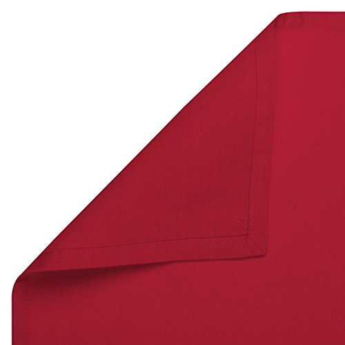 SweetNeedle - Paquete de 12 - Servilletas Grandes de algodón 100% algodón 50 CM x 50 CM (20 IN x 20 IN), Tomate Rojo - Tejido Pesado para Uso Diario con Acabado de Esquinas acanaladas