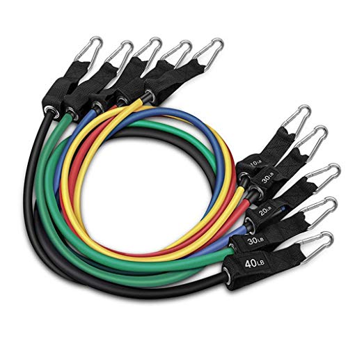 SWQG-Sartén Banda de Fitness con Mango de Espuma, Banda de Resistencia para Entrenamiento Muscular, Yoga, Pilates, Fisioterapia y Rehabilitación, Cuerda Elástica para Adelgazar y Moldear
