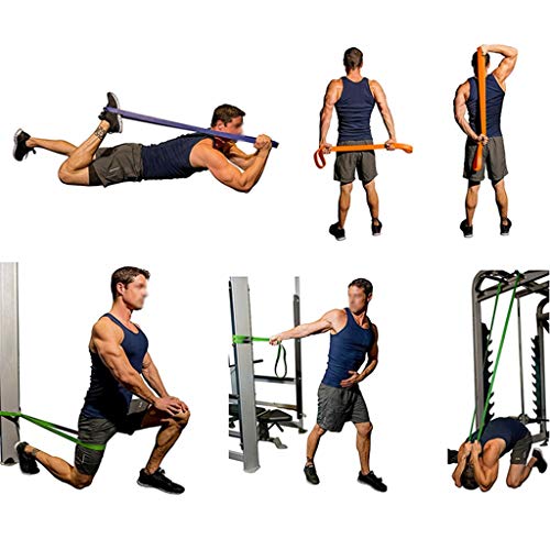 SWQG-Sartén Banda de Fitness Látex, Banda Auxiliar Pull-up, Banda de Fitness de Bucle, Utilizada para Entrenamiento de Fuerza de Cuerpo Completo, Entrenamiento de Flexibilidad (Color : 15-35lbs Red)