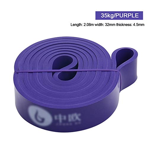 SWQG-Sartén Banda de Fitness Tiene 5 Niveles de Resistencia Diferentes, de Caucho Natural Ligero a Pesado, Que Se Utiliza para el Entrenamiento de Fuerza de Yoga en Casa (Color : 35KG)