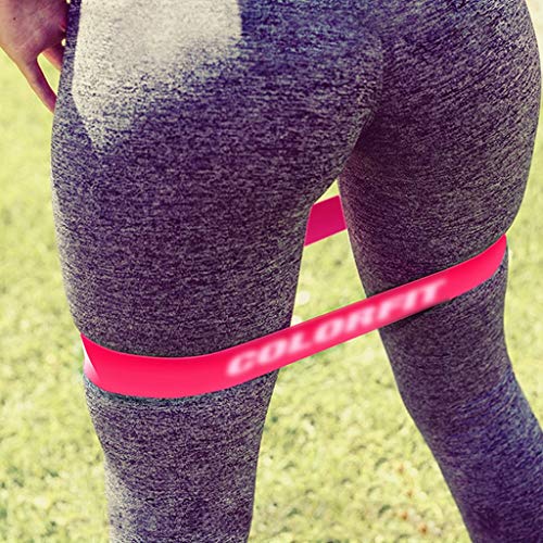 SWQG-Sartén Bandas de Fitness Set de 2 Unidades / + Banda de Resistencia de Látex Banda de Bucle Deportes, Banda de Gimnasia, Gimnasio/Entrenamiento de la Fuerza/Pilates/Yoga