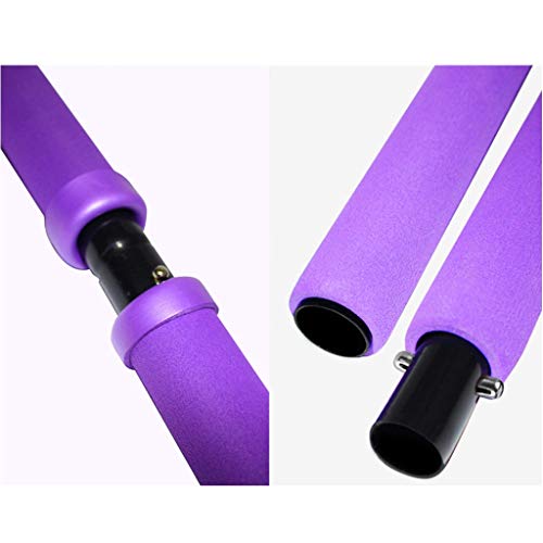 SWQG-Sartén Fitness Yoga Pilates Stick con Anillo para el Pie, Banda de Resistencia Elástica Utilizado para el Ejercicio de Todo el Cuerpo en Casa, Gimnasio, Levantamiento de Pesas AA-GROHE Sin Plomo