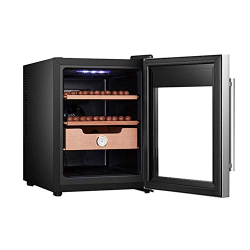 SXYY Vitrina De Cigarros - Capacidad: 400 Cigarros, Temperatura Constante/Retención De Humedad, Humidor De Puros Armario con Higrómetro Humidificador