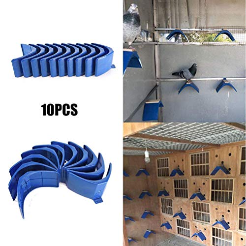 SyeRum Pigeon Stands, 10 Piezas de Pigeon Stands Frame Grill, percas de Paloma de casa Accesorios para pájaros, área de Descanso Soporte para pájaros Soporte para pájaros Accesorios para Suministros